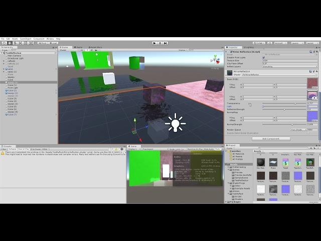 Reflection shader showcase - Unity