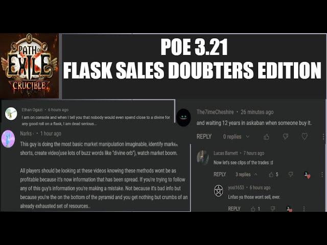 POE 3.21 FLASK SALES DOUBTERS EDITION