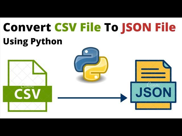 How To Convert CSV File To JSON File Using Python? Convert CSV to JSON Python