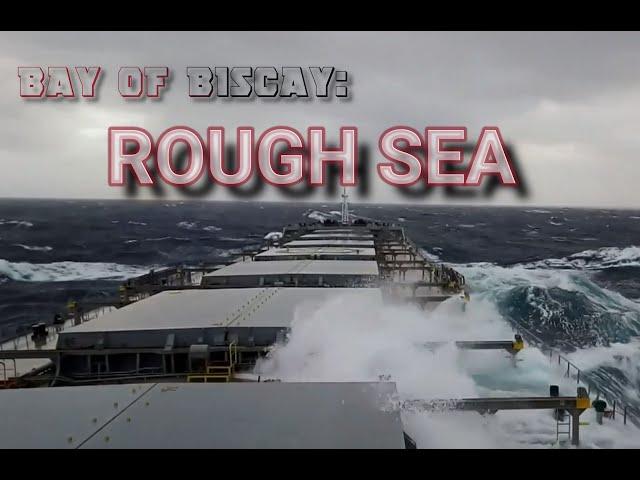 Bulk Carrier on rough seas