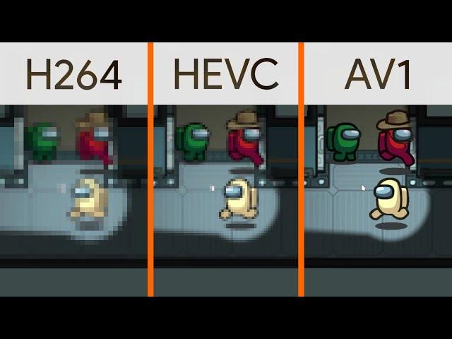 New OBS Codecs Comparison (AV1 vs HEVC vs h264)