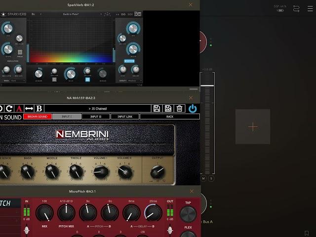 @nembrini mrh 159+@uvi spark reverb+@eventide MicroPitch.@van halen kind of sound.