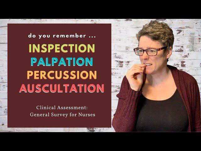 Inspection Palpation Percussion Auscultation for Nursing