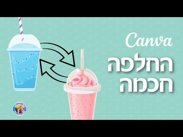 החלפה חכמה בקאנבה Smart Swapping Canva