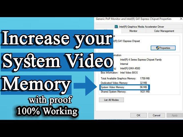 how to increase system video memory in your computer 2023