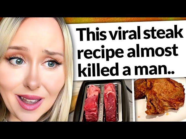 Everyone is doing this TikTok steak recipe.. and it almost killed a man.