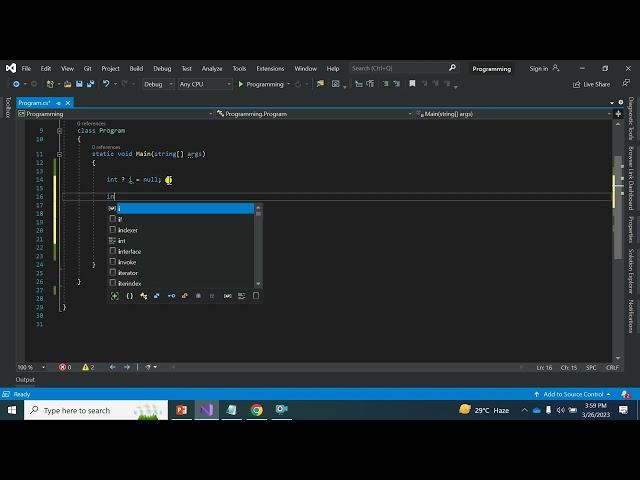 Nullable Type in C#