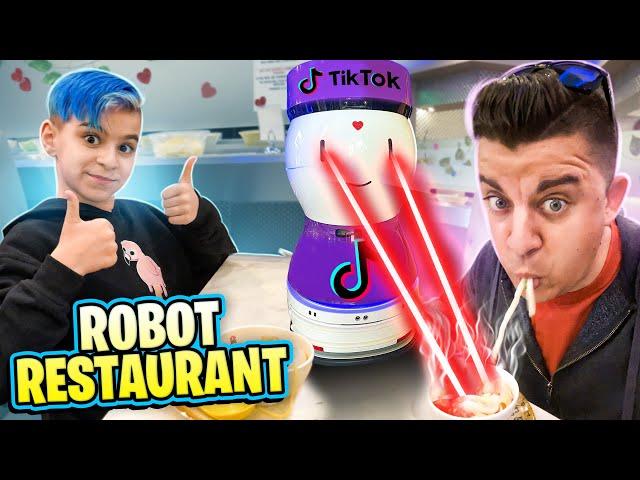 THE TIK TOK ROBOT RESTAURANT (Funhouse Family Vlog)