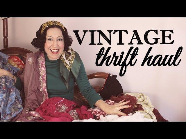 Mega May Vintage Thrift Haul -What I thrift to refashion and style into vintage looks