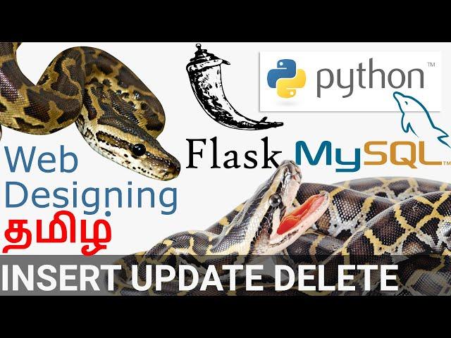 Insert Update Delete Using Flask Framework in Python MySQL 2020 Tamil