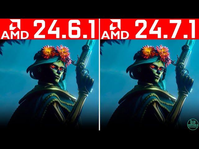 AMD Driver Update 24.7.1 vs 24.6.1 Driver Comparison (RX 6600)