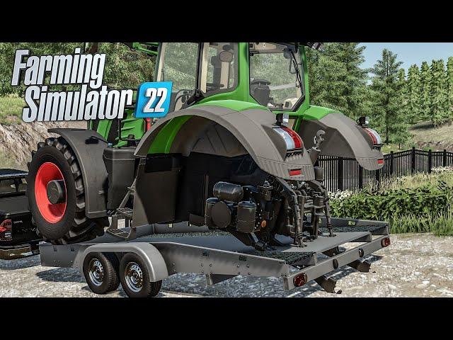 Selling broken Tractor in a logistics platform (Tractor Rebuild) | Farming Simulator 22