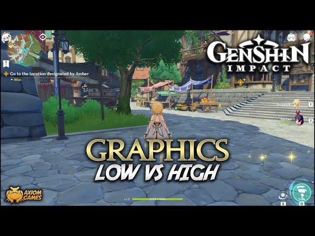 Genshin Impact - PC Low VS High Graphics