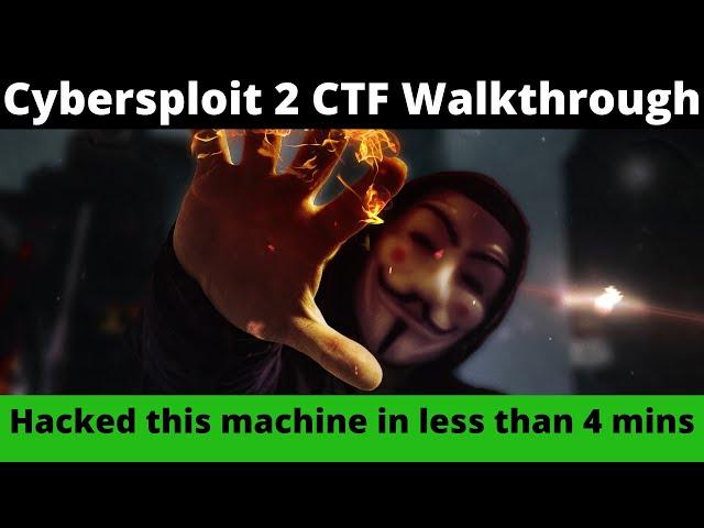 Cybersploit 2 CTF walkthrough | vulnhub machine | CTF walkthroughs