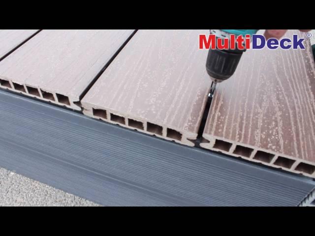 Installation of decking from WPC MultiDeck