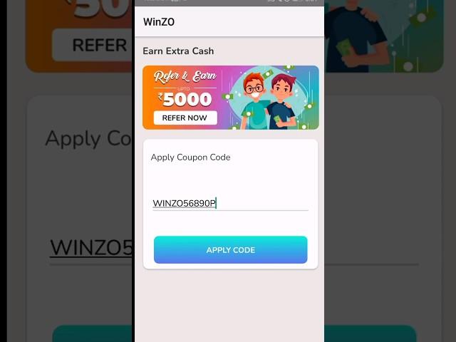 Winzo ₹500 COUPON CODE कैसे ले | Winzo Coupon Code 2023 Today| Winzo Coupon Code Kaise Milega Free