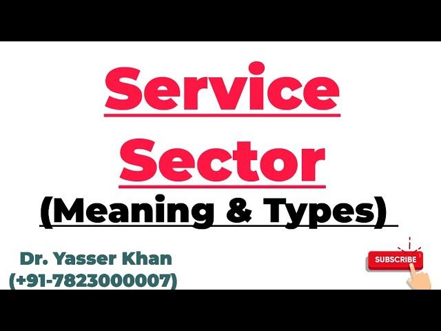 Service Sector | Meaning Of Service Sector | Types Of Service Sector