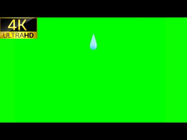 Sweat drop 2D Animated Element | 2D Green Screen Elements | 4K 60Fps | Free Download 