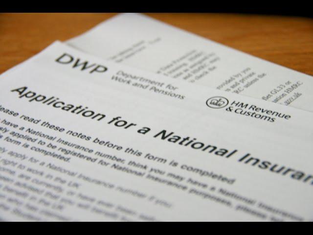 National insurance number - Work in the UK -