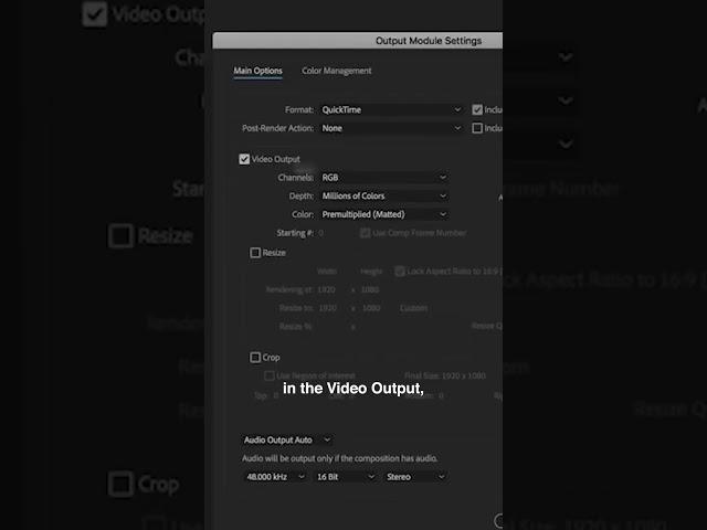 How to Export Transparent Background Videos in Adobe After Effects CC