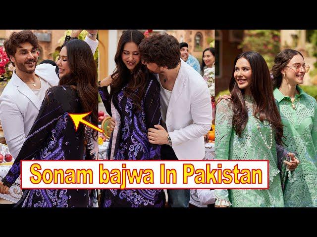 Sonam Bajwa Actress In Pakistan For Shooting Of New Film With Pakistani Actor Ahsan Khan ️ ️