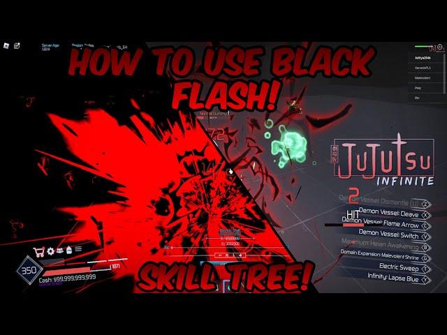 How to Use Black Flash! (SKILL TREE SYSTEM EXPLAINED) | JUJUTSU INFINITE Roblox Update 3
