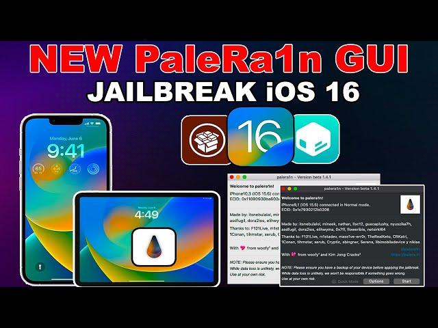  New PaleRa1n GUI iOS 16 Jailbreak Released | Checkm8 Jailbreak iOS 16.2/15.7.2 iPhone/iPad/iPod