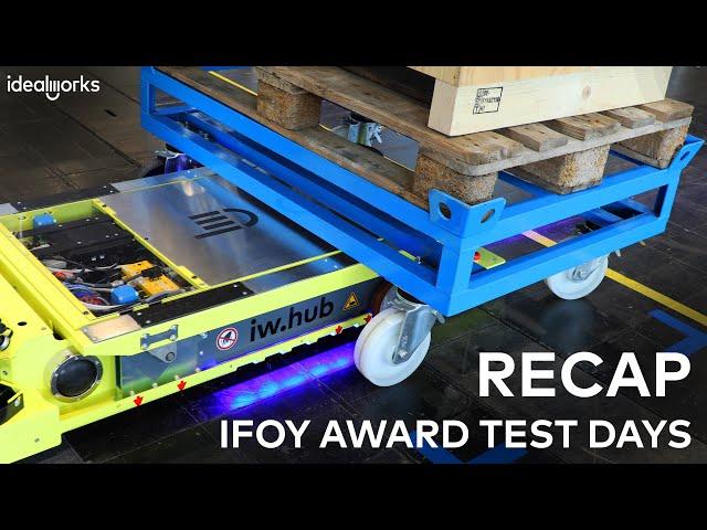 idealworks at the IFOY AWARD TEST DAYS 2021 | iw.hub loading and unloading freight up to 1,000 kg