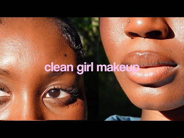 Clean Girl Makeup Tutorial For Black Girls *Detailed* Natural Makeup Look