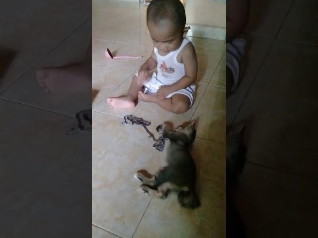 Farida & idham ,Fathir bermain(3)