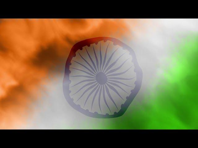 India tricolor flag animated background video , No Copyright  , Republic day flag animation