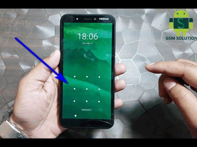 Nokia C1 TA-1165 Screen Lock(Pin-Pattern-Password)Unlock By Hard Reset.