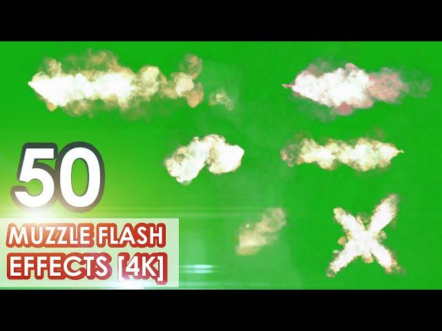 Muzzle Flash Green Screen (Best 50 Effects in 4K + SFX + Download)