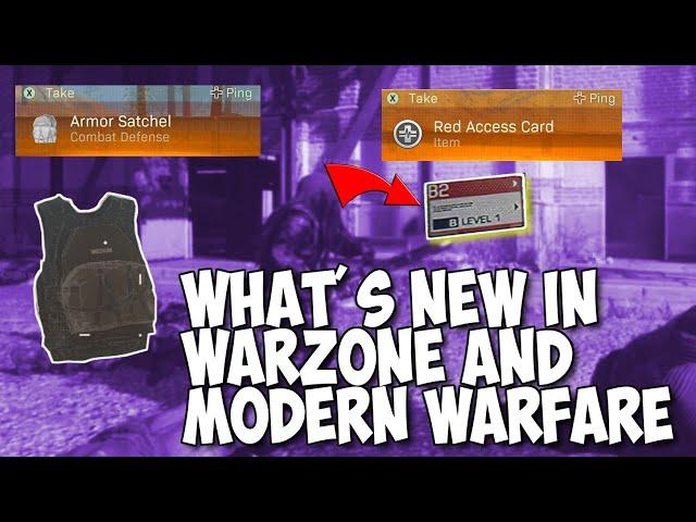 Armour Satchel And Red Keycard? What's new In Modern Warfare Warzone