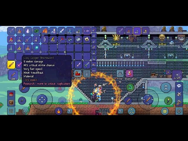 how to craft zenit in terraria in android