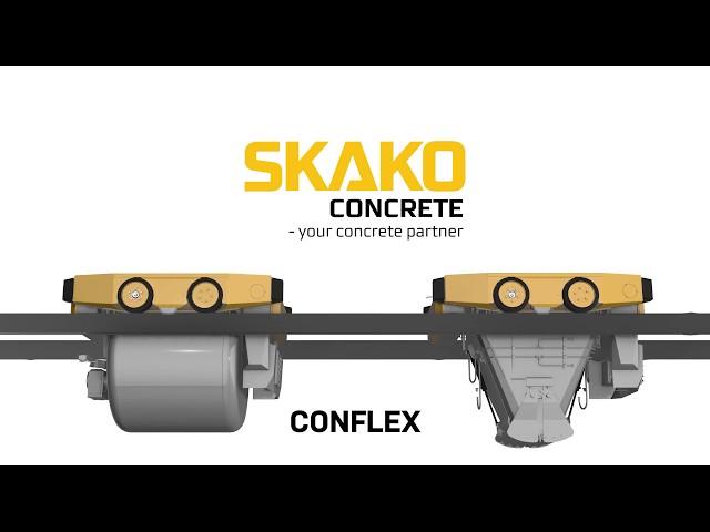 CONFLEX - fully automated, concrete bucket transportation system by SKAKO CONCRETE