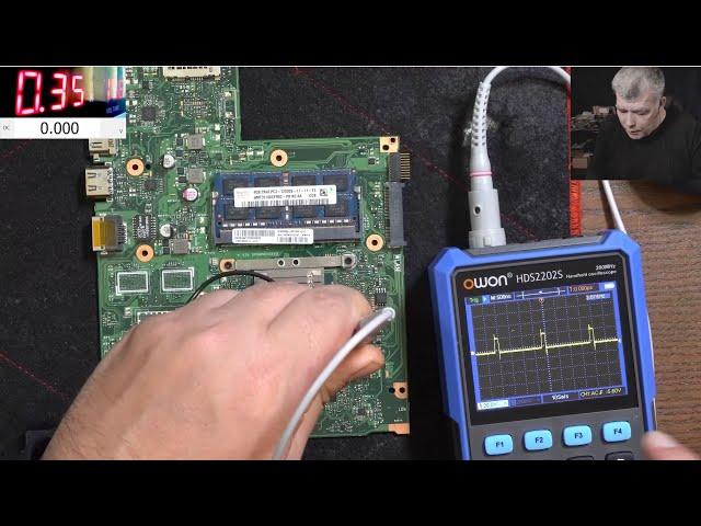 What the capacitors are doing on a laptop motherboard