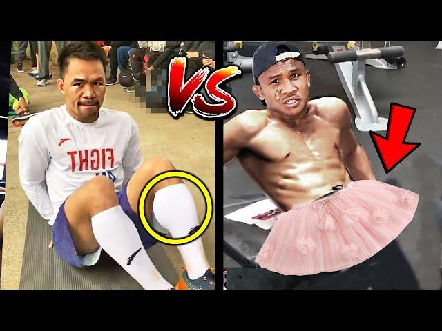 ️PACQUIAO vs BUAKAW SIDE BY SIDE TRAINING COMPARISON *PADS, HEAVY BAG, STRENGTH* BOXING v MUAY THAI