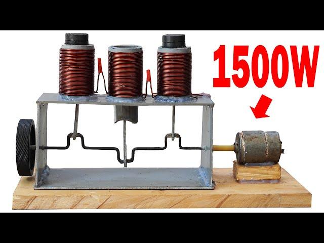 The Powerful Permanent Generator Cylinder Engine I Created