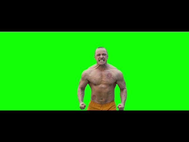 Bald Guy Running meme - Glass - Green Screen