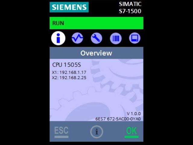 Siemens - S7 1500 - PLC's Display