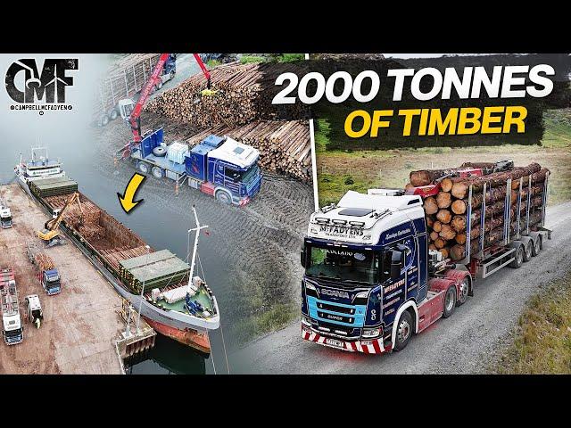 Loading 2000 Tonnes of Timber on to a vessel in 2 days!