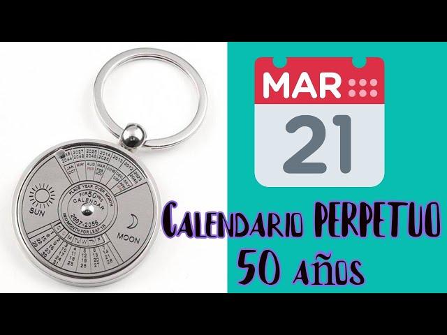 Llavero Calendario PERPETUO para 50 Años