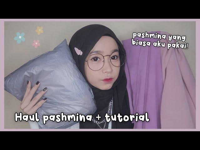 SHOPEE HAUL PASHMINA CRINKLE SHAWL + TUTORIAL PASHMINA - WILLY PUSPITA