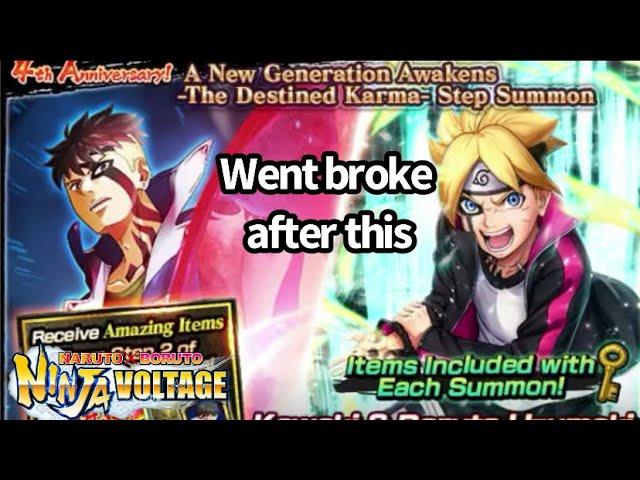 Final Kawaki and Boruto Karma summons (7000 shinobites spent)