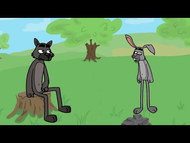  Анекдот про Зайца,  Волка и Лису