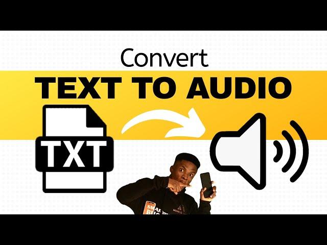 How to Convert Text to Audio in 1 minute with Your Phone