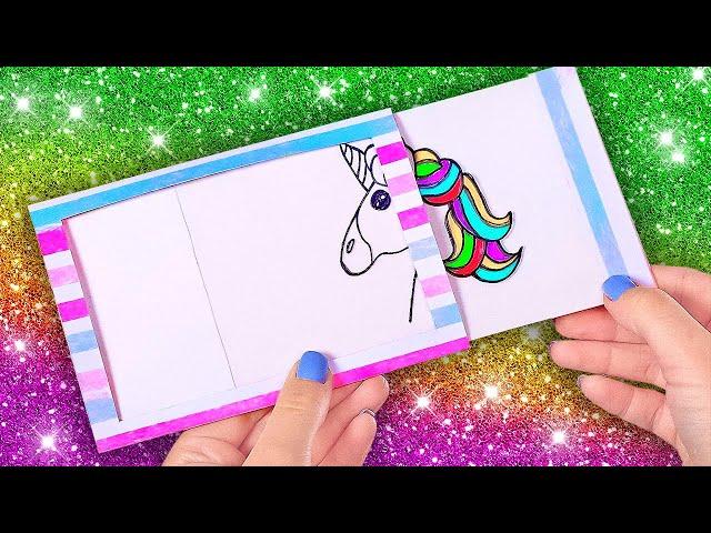 DIY Unicorn Art || Rainbow Art Ideas And Hacks For Kids