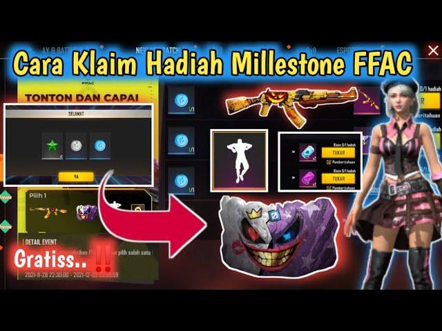 Cara Klaim Hadiah Millestone FFAC | Kode Redeem FFAC Indonesia