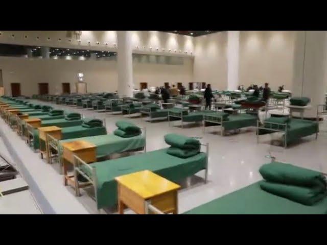 Fighting coronavirus: Exhibition center becomes a hospital in 24 hours